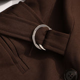 Double-Breasted Blazer Jacket with Ring Detail