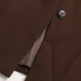 Double-Breasted Blazer Jacket with Ring Detail