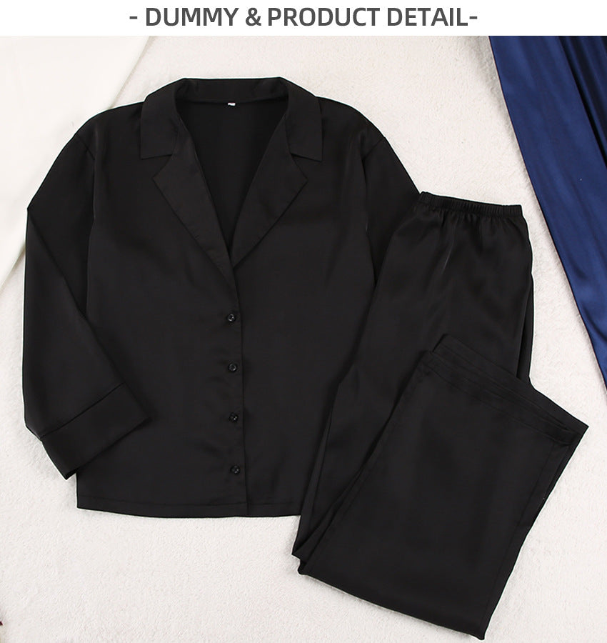 Elegant Black Pajama Set