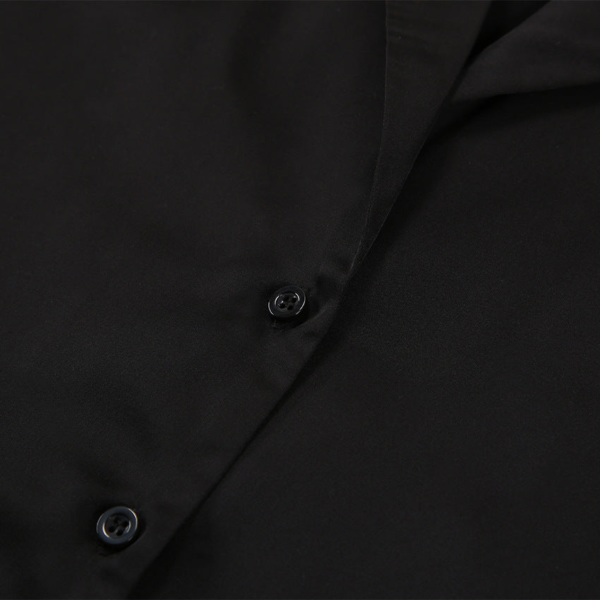 Elegant Black Pajama Set