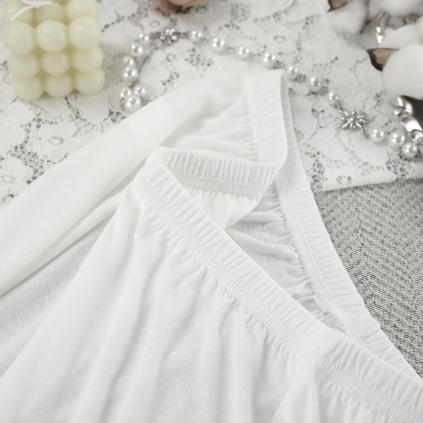 Lounge Set with Tie-Front Top & Wide-Leg Pants