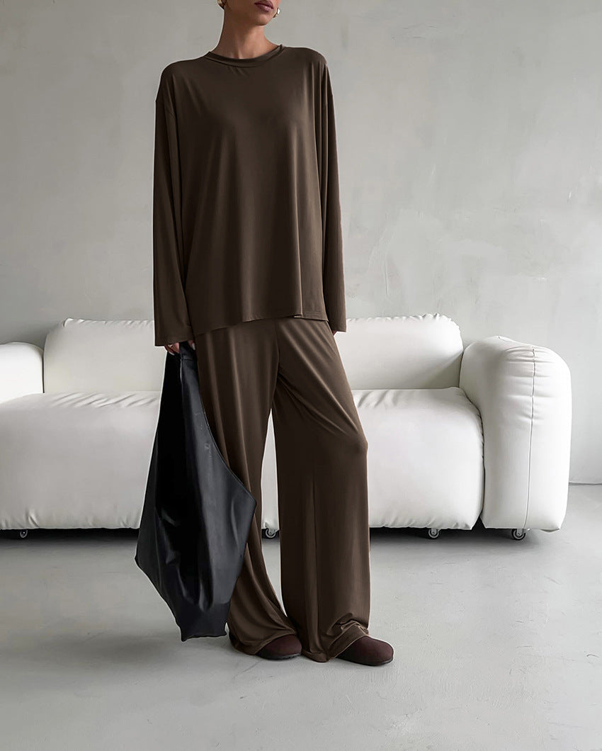 Oversized Top and Wide-Leg Pants