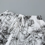 Elegant Botanical Print Lounge Set