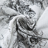 Elegant Botanical Print Lounge Set