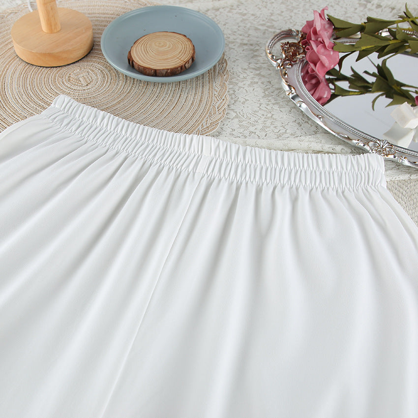 Wide-Leg Pants and Long Sleeve Top