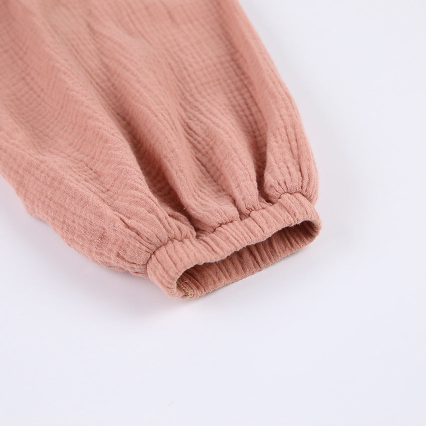 Textured Maxi Robe with  Tie Waist