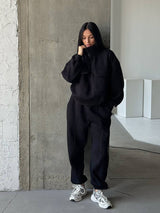 Jogging Set with Black Contrast Stitching