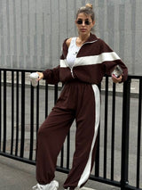 Casual Two-Tone Track Suit