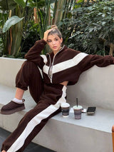 Casual Two-Tone Track Suit