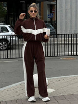 Casual Two-Tone Track Suit