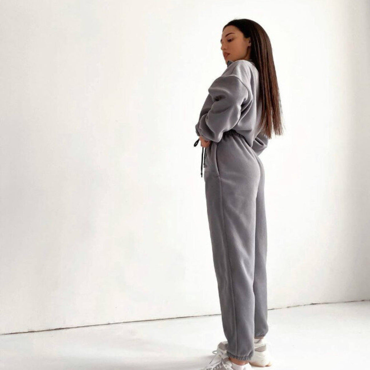 Cropped Hoodie and Joggers Set