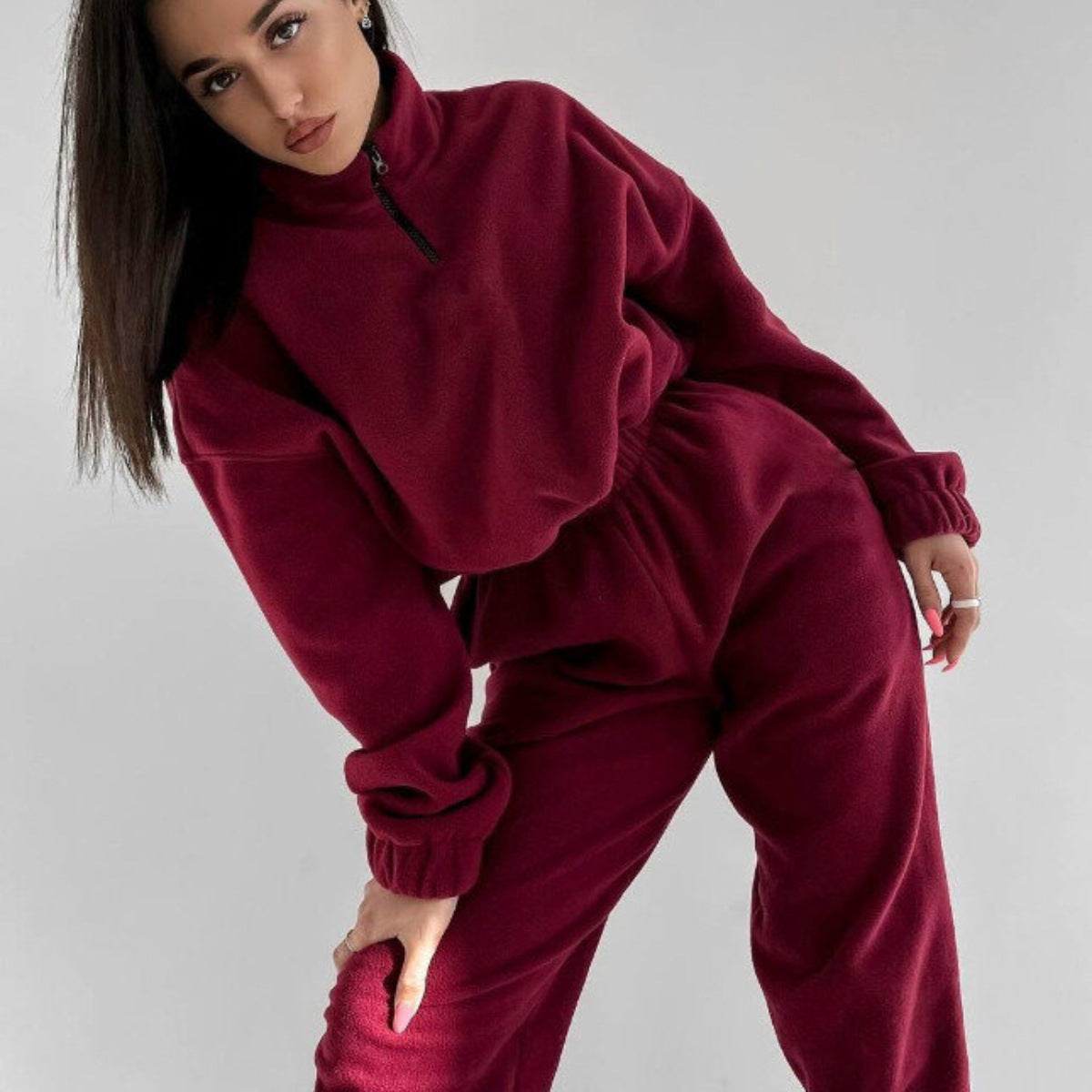 Cropped Hoodie and Joggers Set