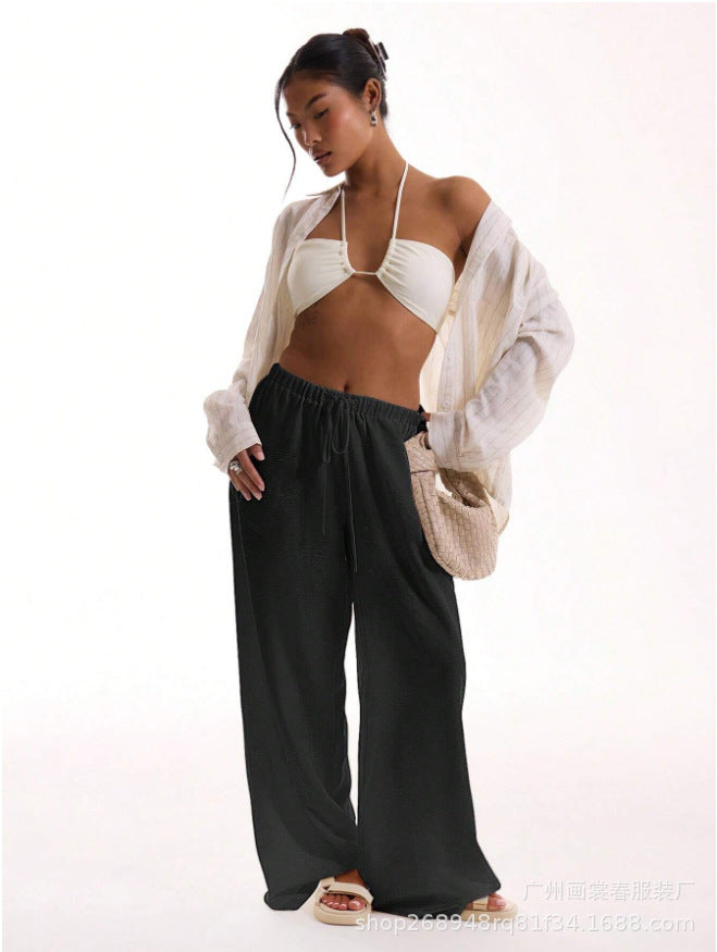 Wide-Leg Lounge Pants