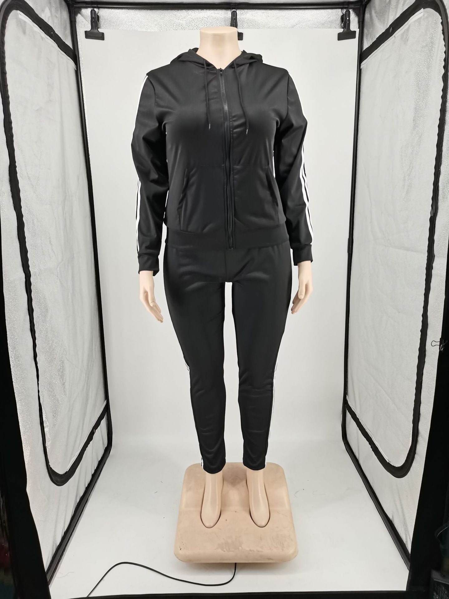 Athletic Tracksuit with Side Stripe Details