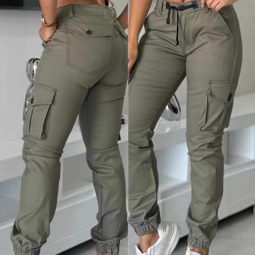 Stylish Green Cargo Jogger Pants