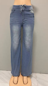 Relaxed Fit Denim Wide-Leg Jeans