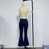 Stylish High-Waisted Flared Jeans