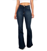 Classic High-Waisted Flare Jeans