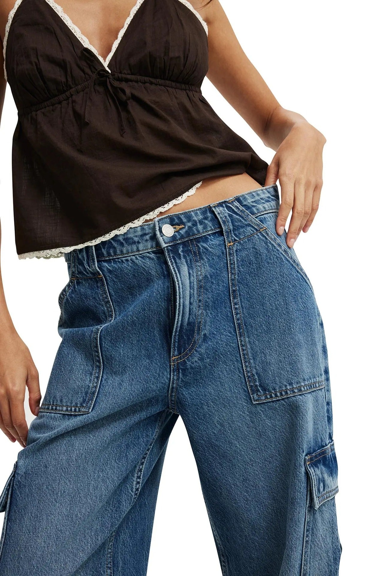 Casual Oversized Cargo Jeans