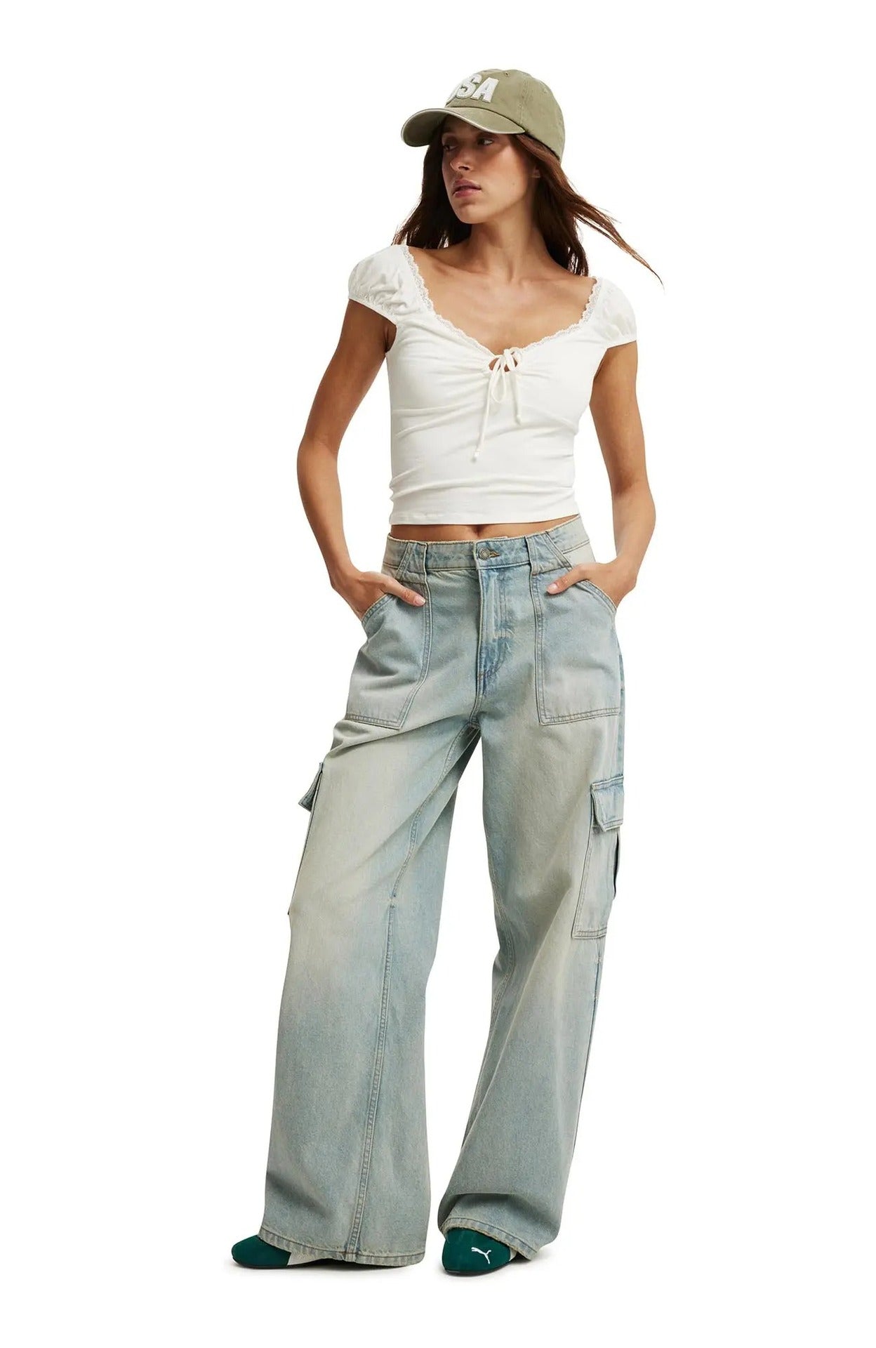 Casual Oversized Cargo Jeans