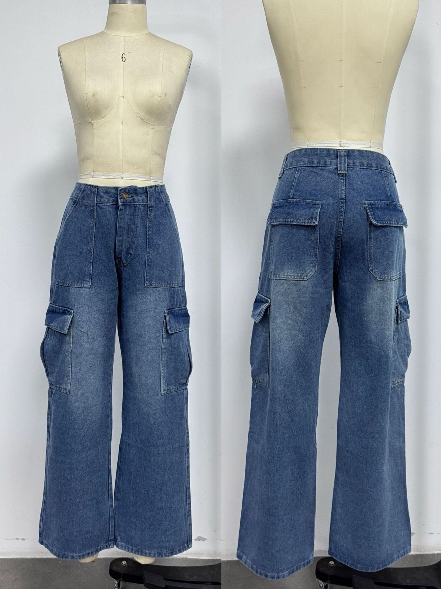 Casual Oversized Cargo Jeans