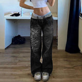 Baggy Pants with Artistic Design
