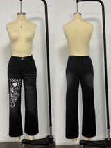 Baggy Pants with Artistic Design