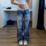 Baggy Pants with Artistic Design
