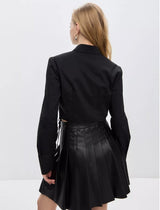 White Button-Down Shirt with Structured Fit