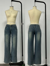 Relaxed Fit Distressed Jeans