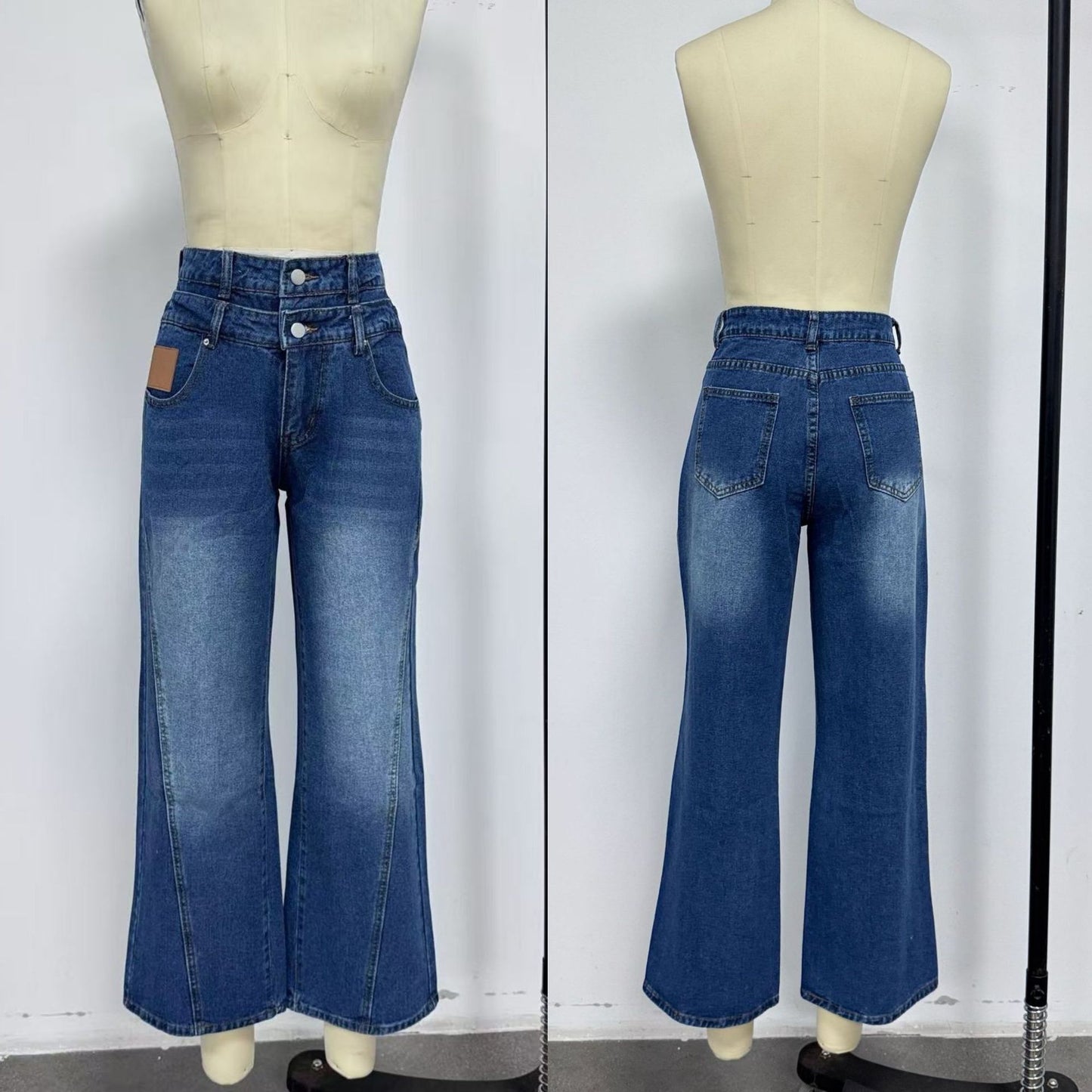 Classic High-Waisted Flared Jeans