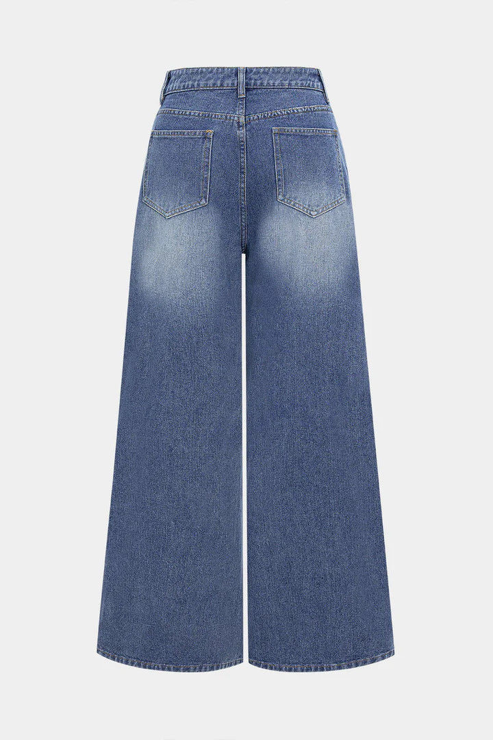 Classic High-Waisted Flared Jeans