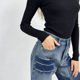 High-Waisted Wide-Leg Jeans