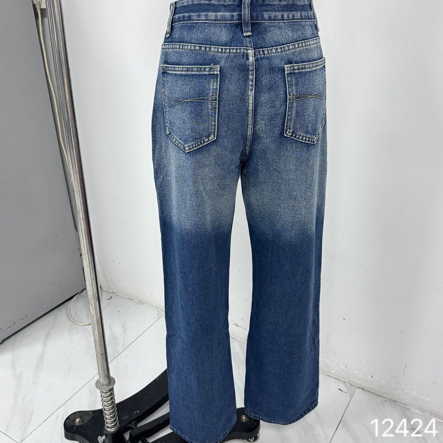 High-Waisted Wide-Leg Jeans