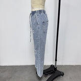 Distressed Relaxed Fit Baggy Jeans