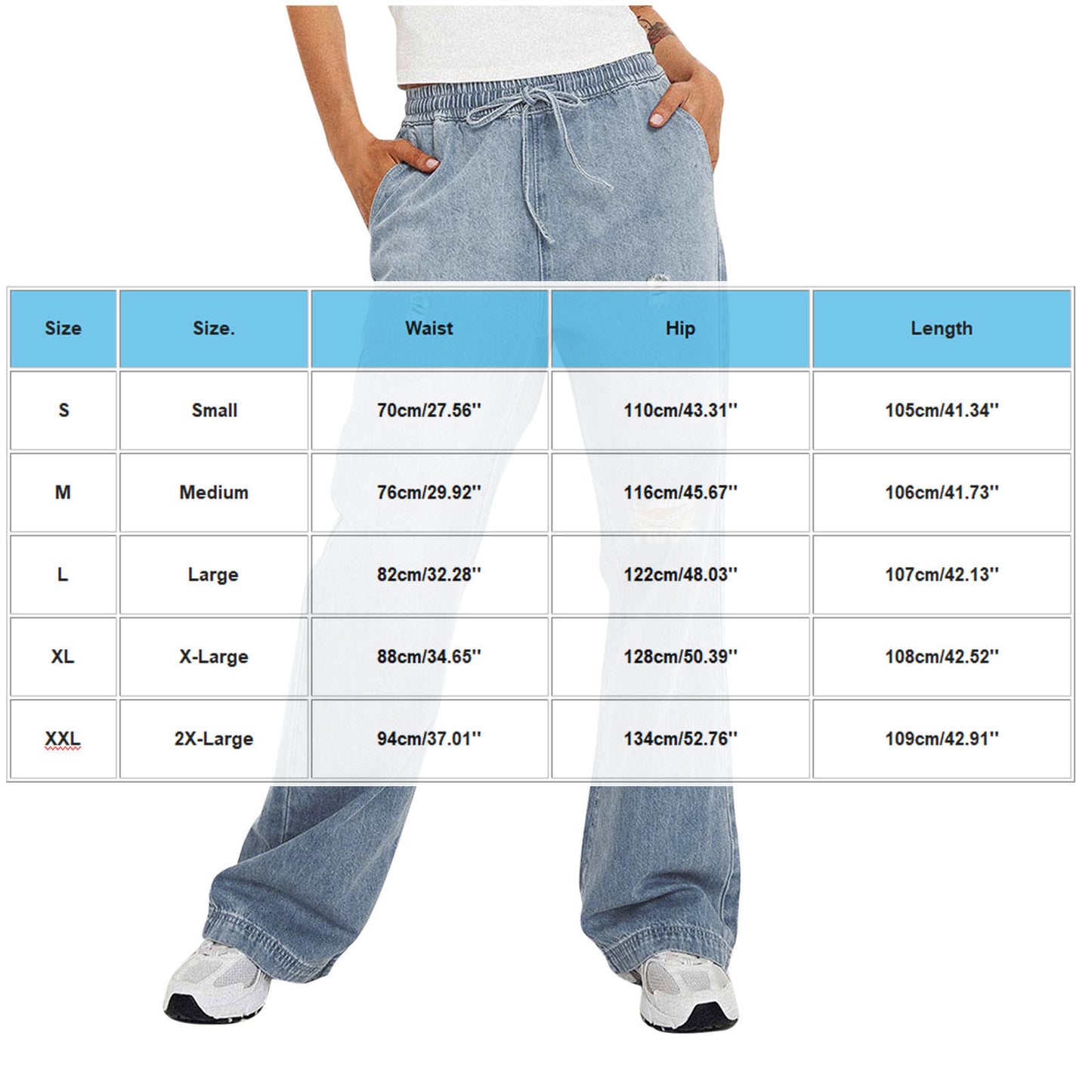 Distressed Relaxed Fit Baggy Jeans