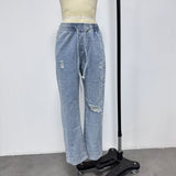 Distressed Relaxed Fit Baggy Jeans