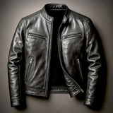 Classic Faux Leather Biker Jacket