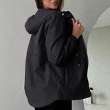 Stylish Hooded Windbreaker Jacket