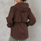 Stylish Hooded Windbreaker Jacket