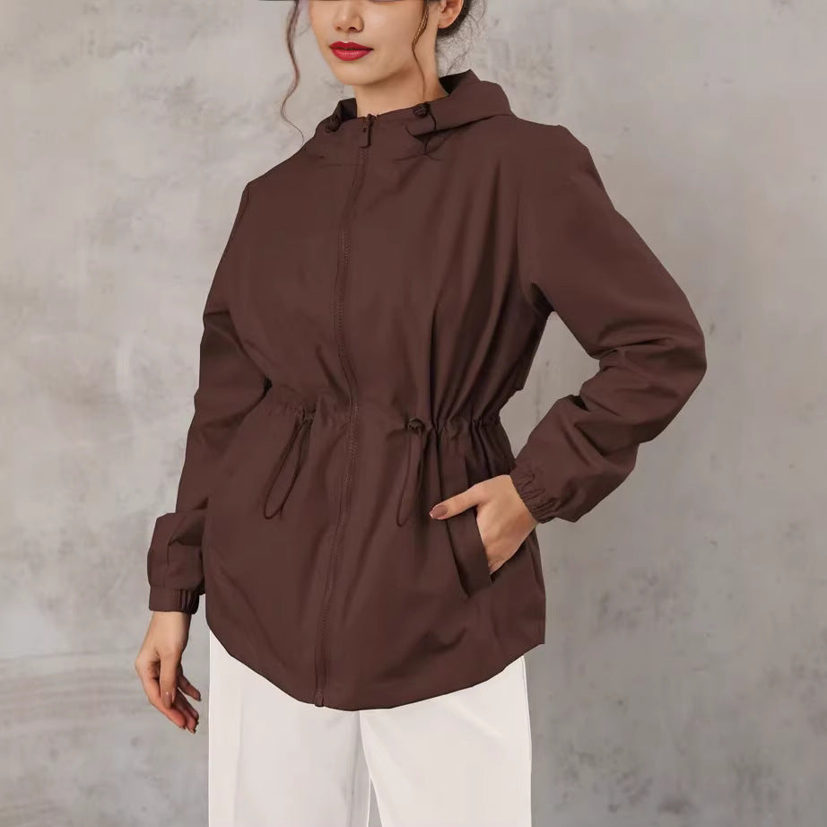 Stylish Hooded Windbreaker Jacket