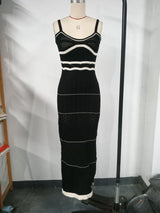 Elegant Striped Maxi Dress