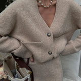 Cozy Beige Two-Piece Lounge Set
