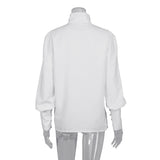 Elegant White Button-Down Blouse