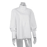 Elegant White Button-Down Blouse