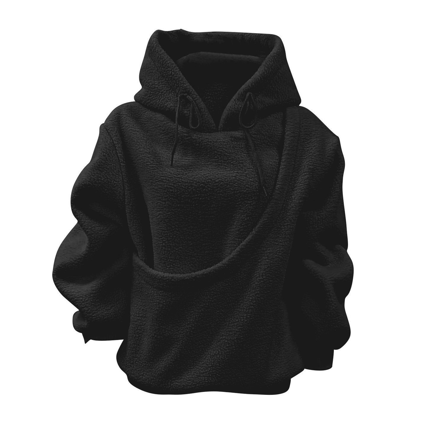 Cozy Gray Fleece Hoodie