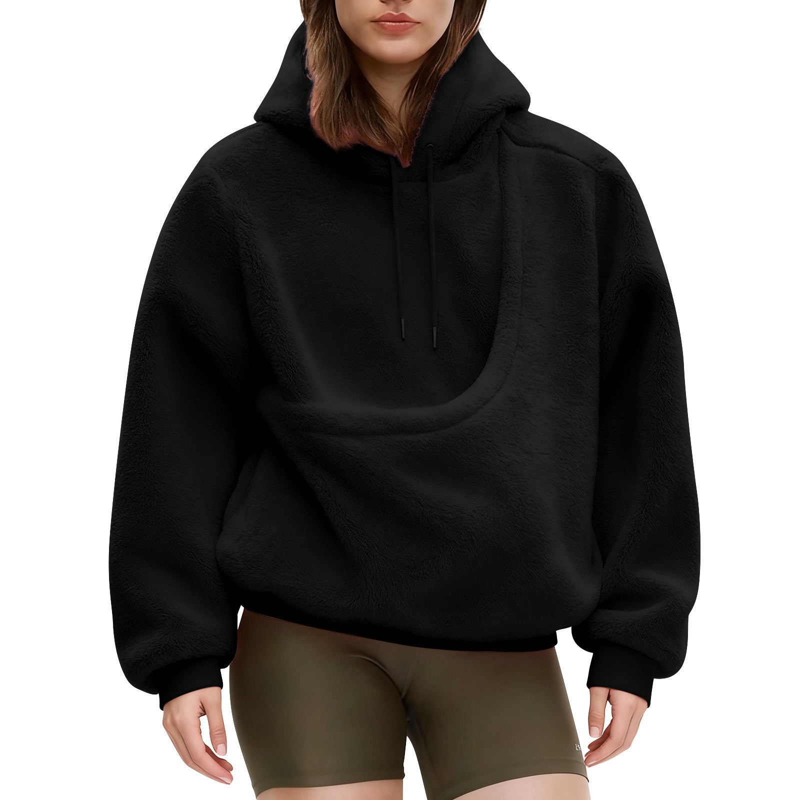 Cozy Gray Fleece Hoodie