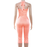 Stylish Striped Two-Piece Set