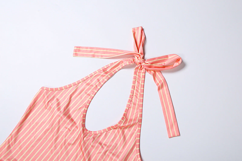 Stylish Striped Two-Piece Set