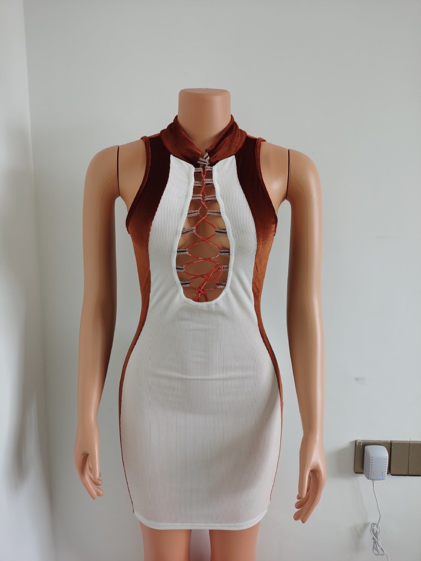 Edgy Cutout Bodycon Dress